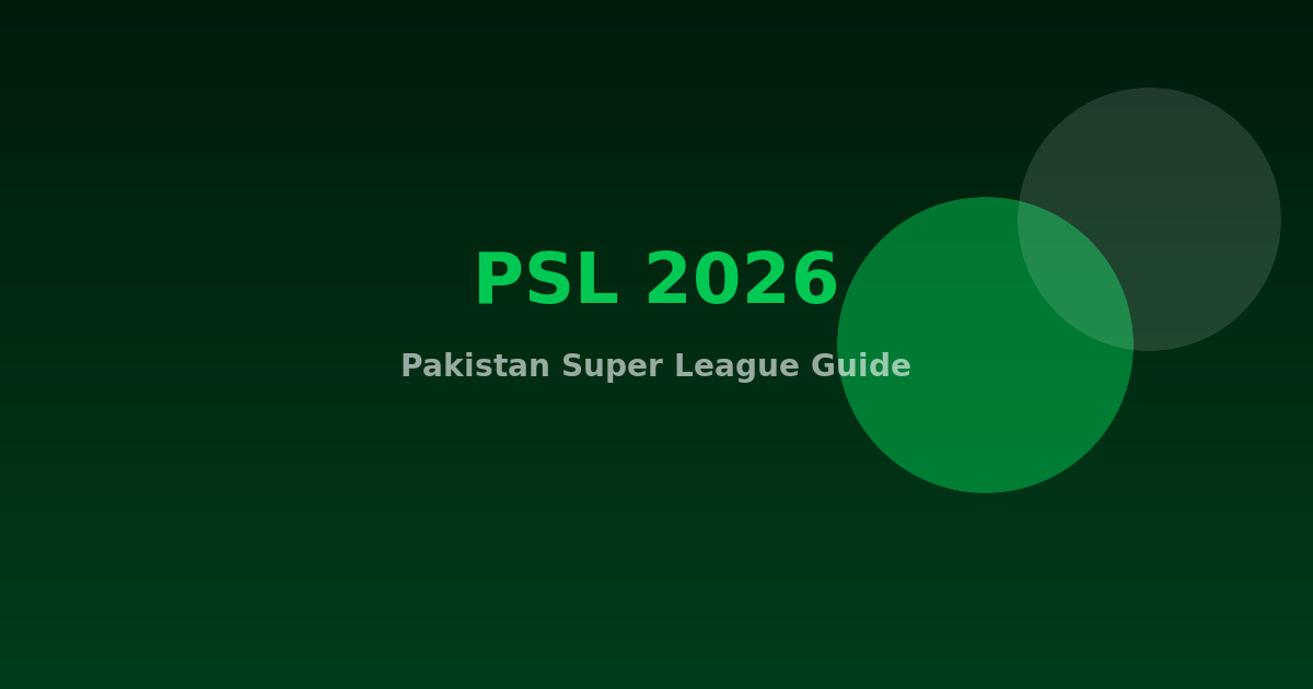 PSL 2026 Fantasy Cricket Guide: XI Fantasy Leagues Edition